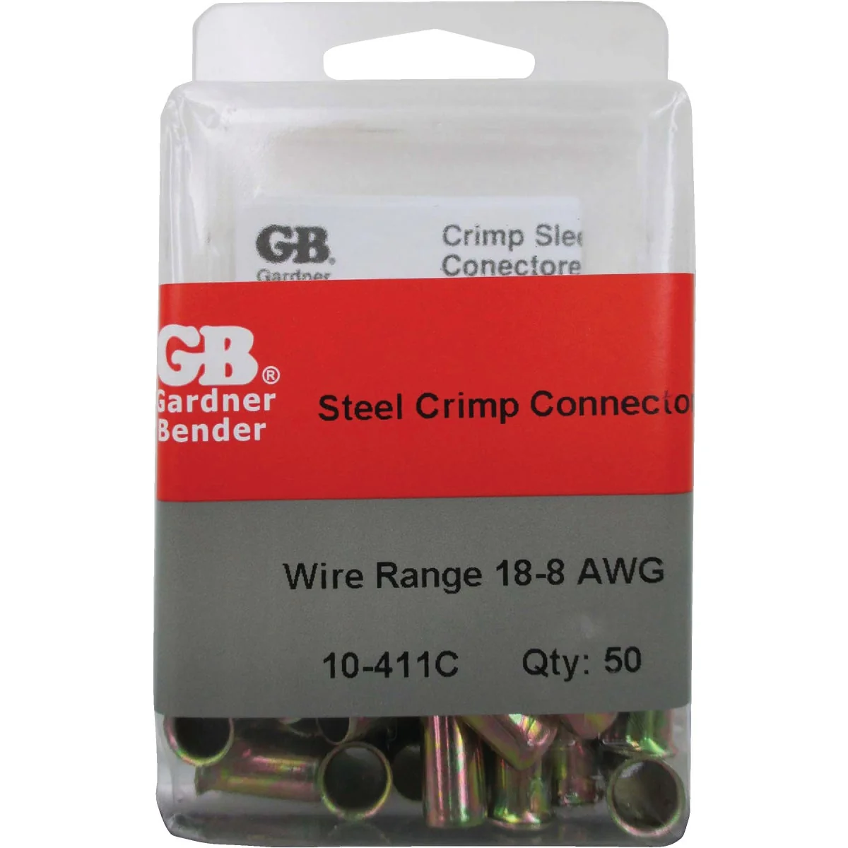 Elegant Gardner Bender 18 to 8 AWG Copper-to-Copper Zinc-Plated Steel Crimp Connector 50-Pack Exclusive