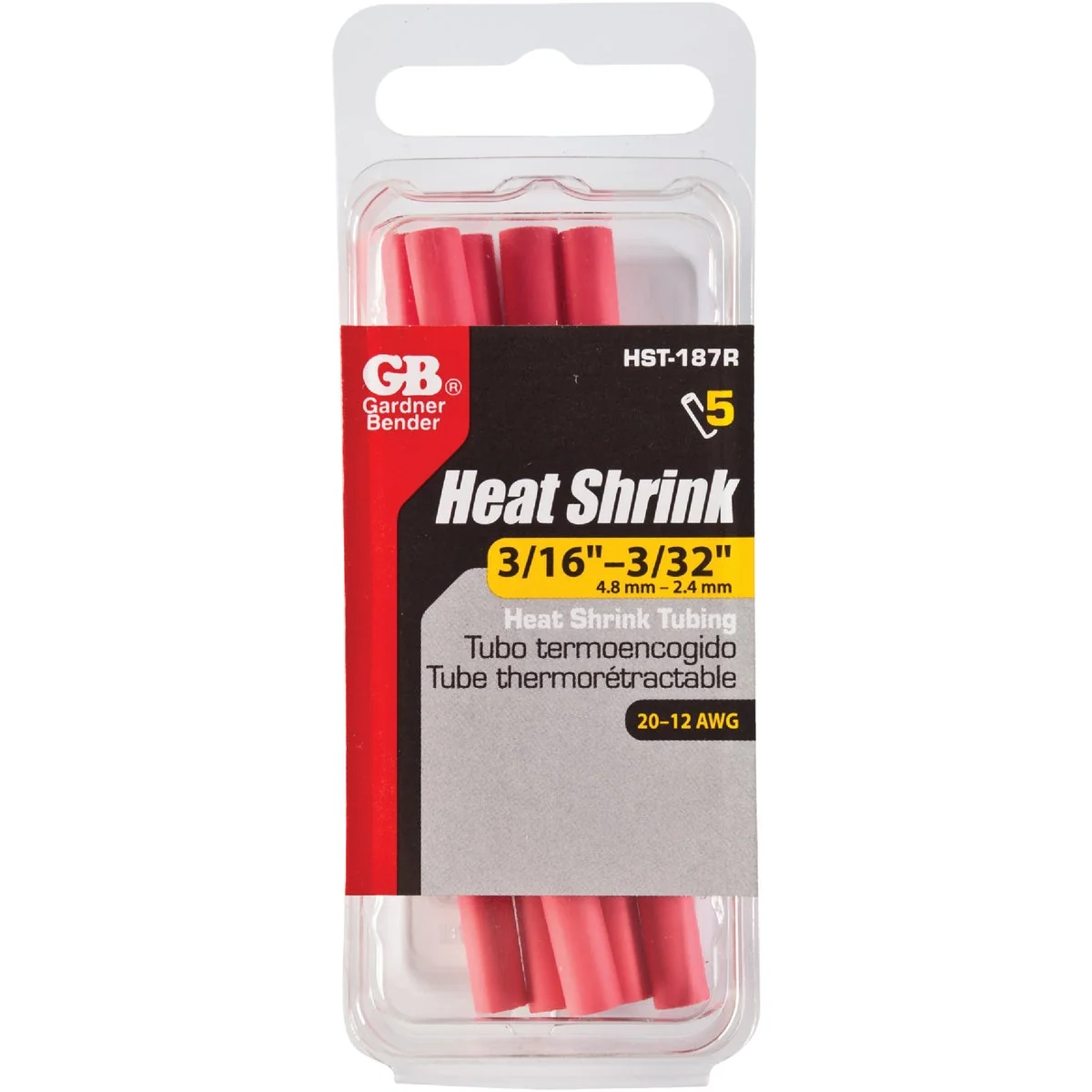 Dependable Gardner Bender Thin-Wall Polyolefin 3 16 In. x 4 In. Heat Shrink Tubing Natural