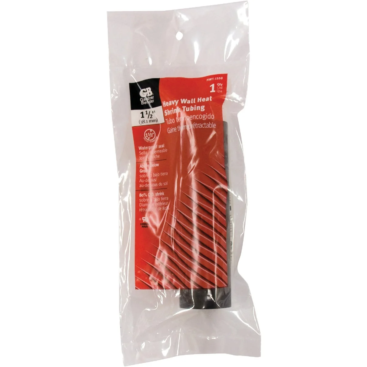 Solid Gardner Bender Heavy-Wall 1-1 2 In. x 6 In. Heat Shrink Tubing High-Performance
