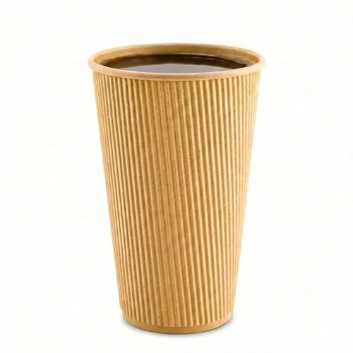 Dependable Coffee Cups 500 Pack of 16 oz Ripple Wall Insulated Coffee Cups Non 500 Count Smooth