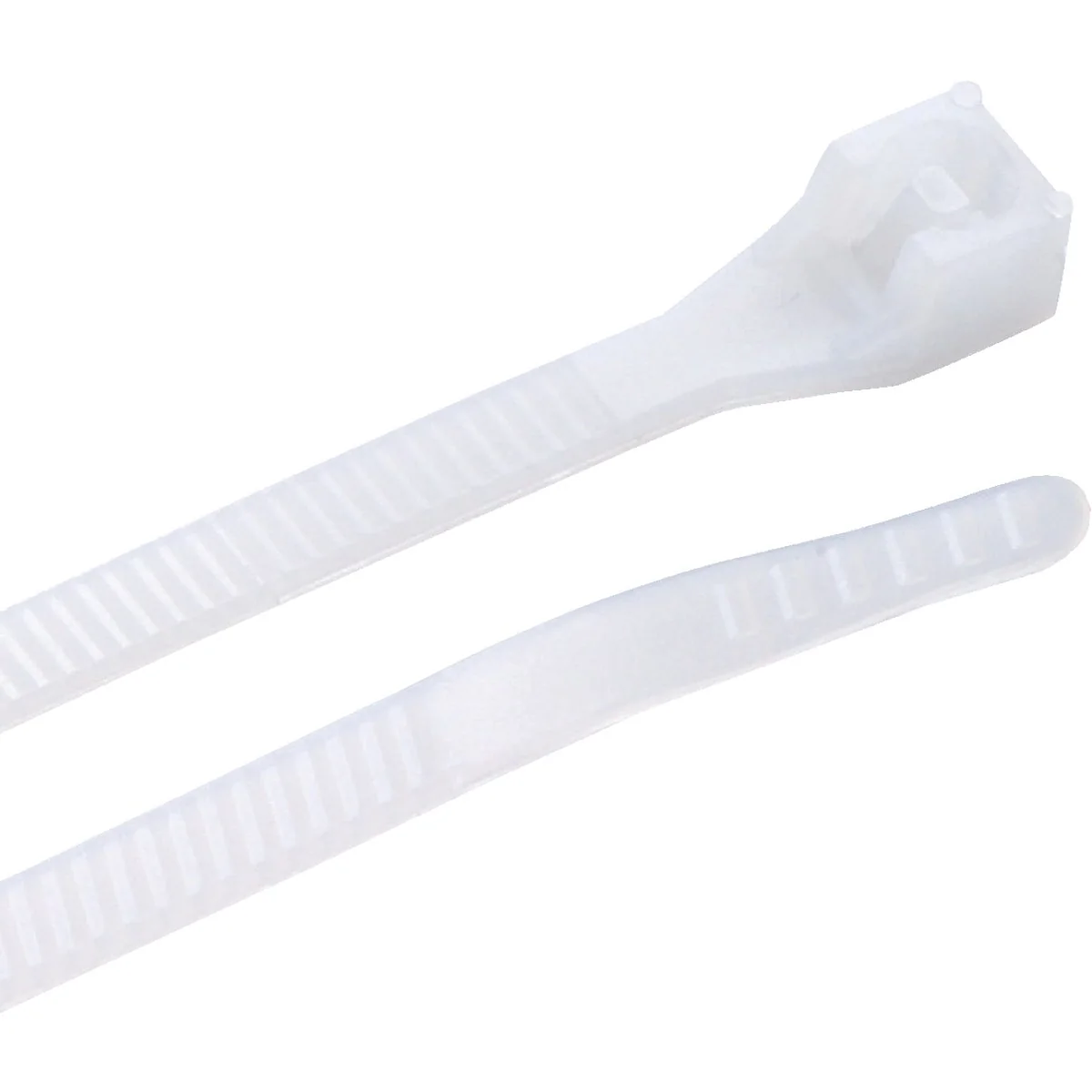 Premium Material Gardner Bender DoubleLock 6 In. x 0.13 In. Natural Color Nylon Cable Tie 100-Pack Relaxed