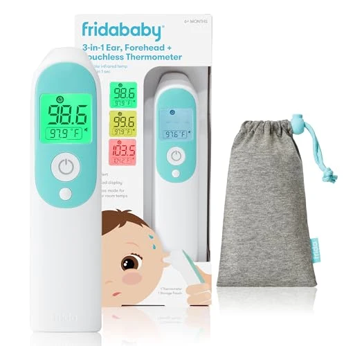 Healthy Baby 3-in-1 Infrared Thermometer for Ear Forehead Touchless Traditional