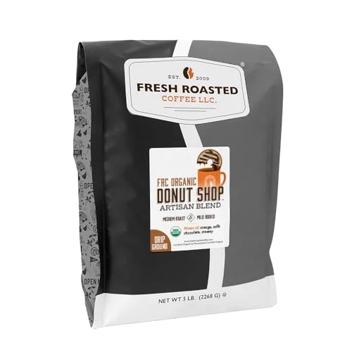 Official Organic Donut Shop Drip Ground Coffee 80 Ounce Solid