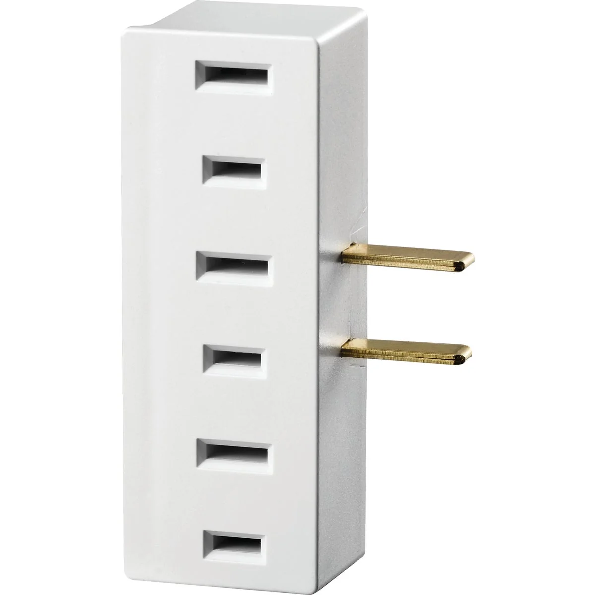 Solid Leviton White 15A 3-Outlet Tap Natural