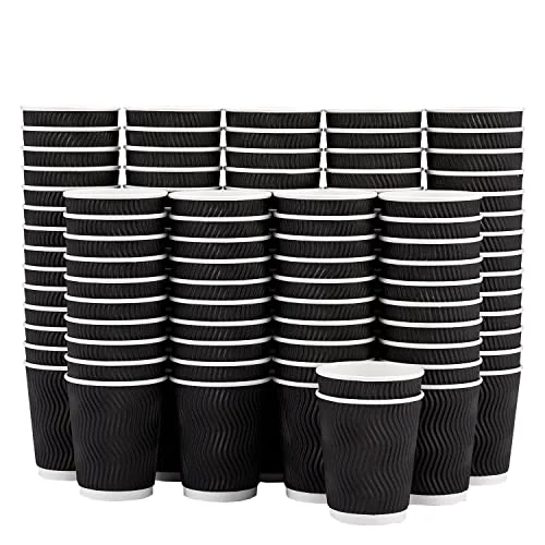 Responsible 120 Pack 8 oz Disposable Coffee Cups 120 Count Casual