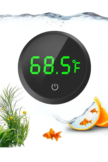 Next-Generation QZQ Fish Tank Thermometer Aquarium Thermometer Wireless Touch Stick Digital Clean