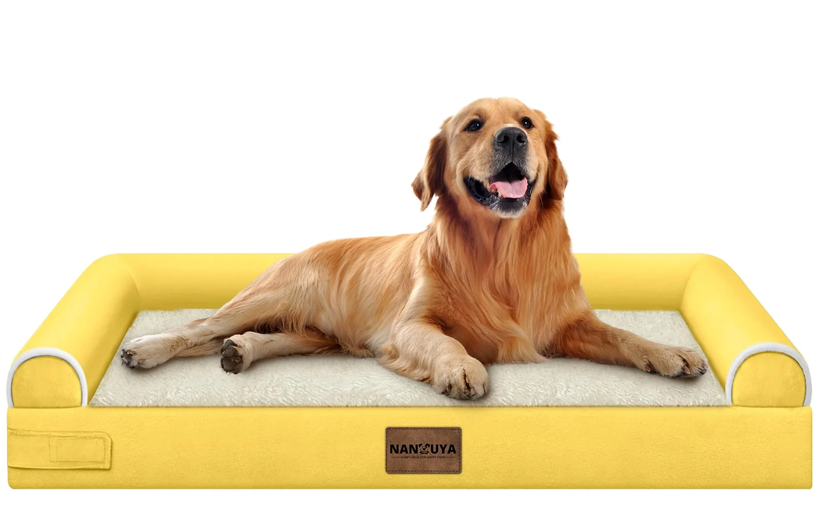 Selected NANUYA Large Dog Bed Orthopedic Washable – XL Egg-Crate Foam Waterproof Removable Cover Ginger Excellent