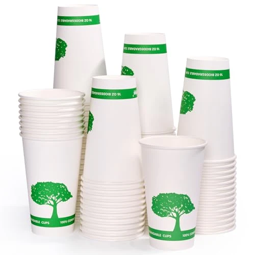 Quality 240 Pack Compostable Paper Cups 240 Count Genuine