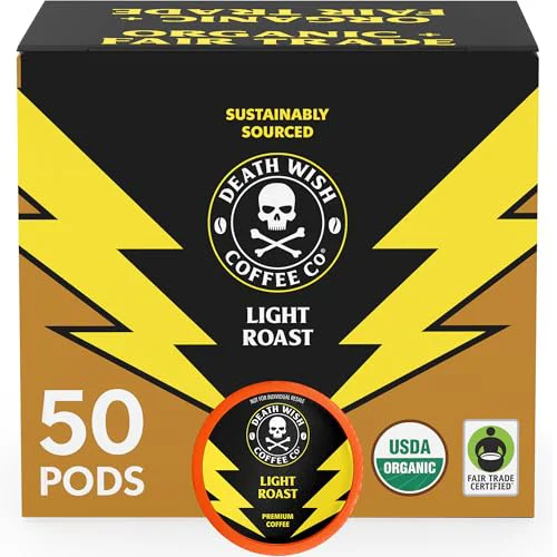 Exceptional Light Roast Single Serve Coffee Pods 50 Count Traditional