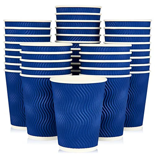 Eco-Friendly Disposable Paper Coffee Cups 60 Count Easy-to-Use