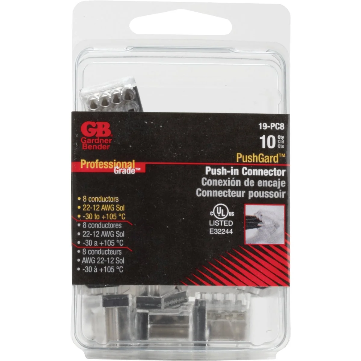 Enhanced Gardner Bender PushGard 8-Port 600V Push-In Connector 10-Pack Top-Quality