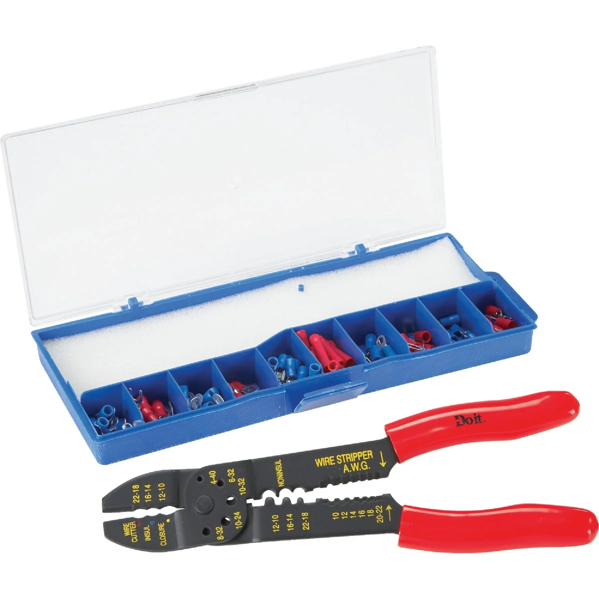 Versatile Do it Assorted Wire Size 99 Pieces Wire Terminal Kit Premium
