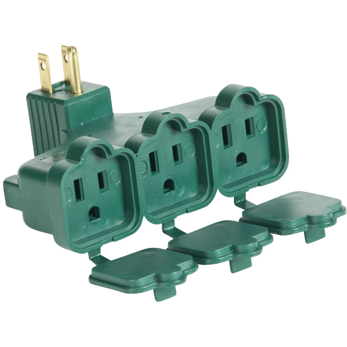 Classic Do it Green 15A 3-Outlet Wall Hugger Tap Efficient