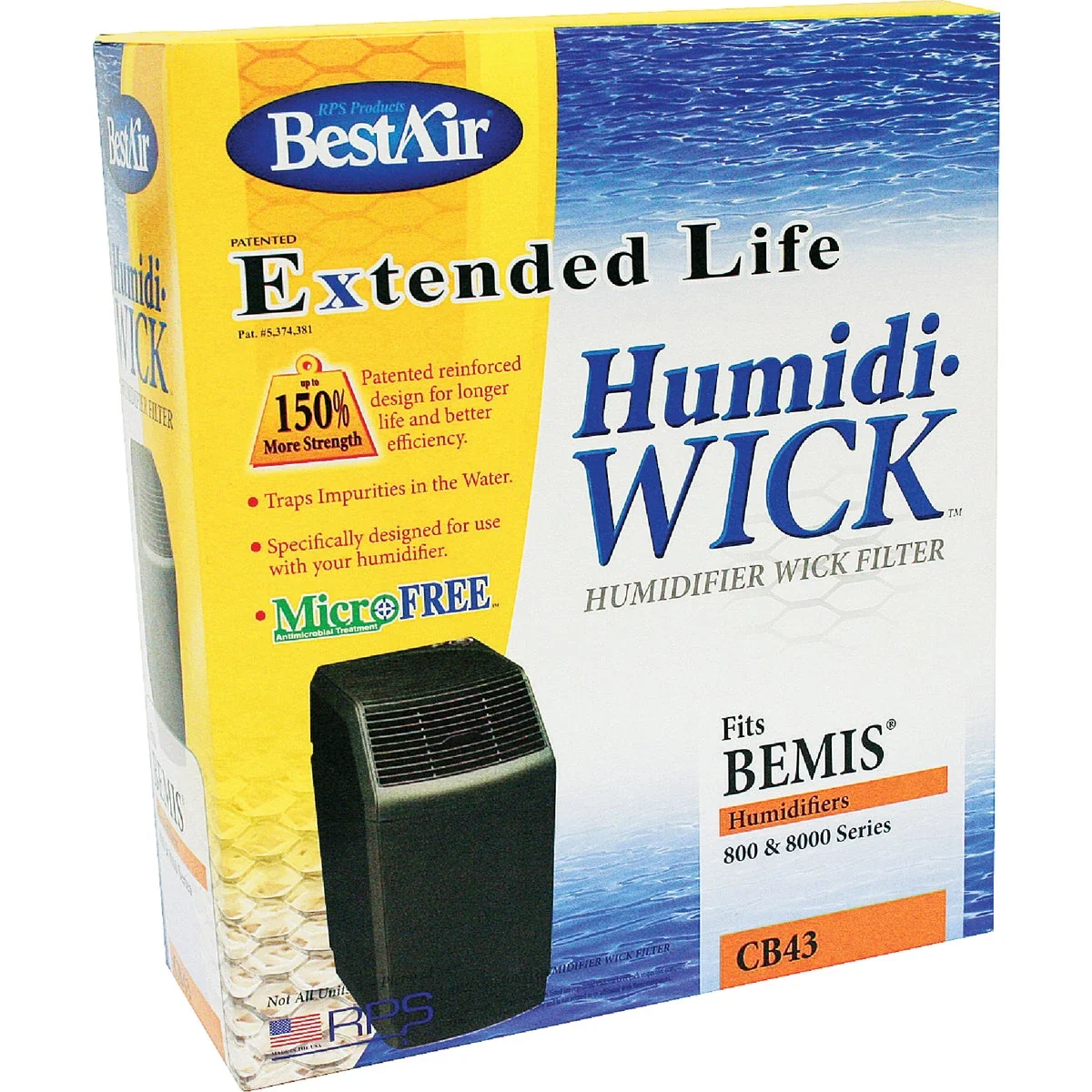 Breathable Air Extended Life Humidi-Wick CB43 Humidifier Wick Filter Trendy