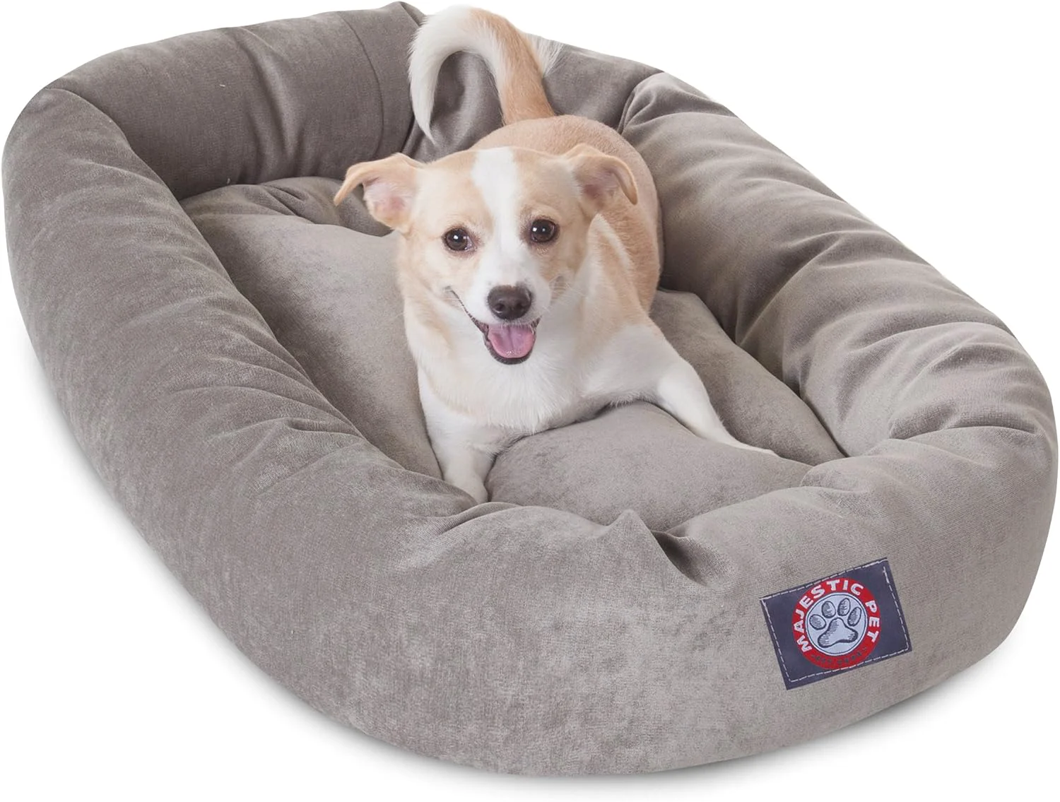 Top-Quality Majestic Pet Villa 32 Inch Shredded Memory Foam Dog Bed for Medium Sized Dogs 32x23x7 Inch–Orthopedic Dog Bed - Durable Pet Bed - Washable Medium Pet Bed with Head Support-Vintage Fine Crafted