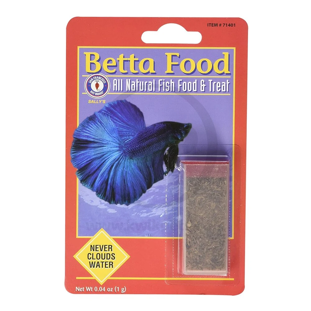 Recyclable San Francisco Bay Brand ze-Dried Bloodworms Betta Fish Food 0.035-oz Proven