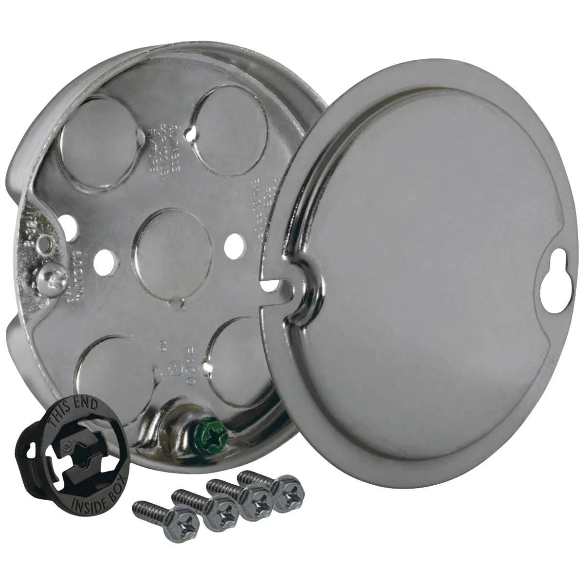Sustainable Raco Reiker 4 In. 8 Cu. In. Round Ceiling Fan Box Fine