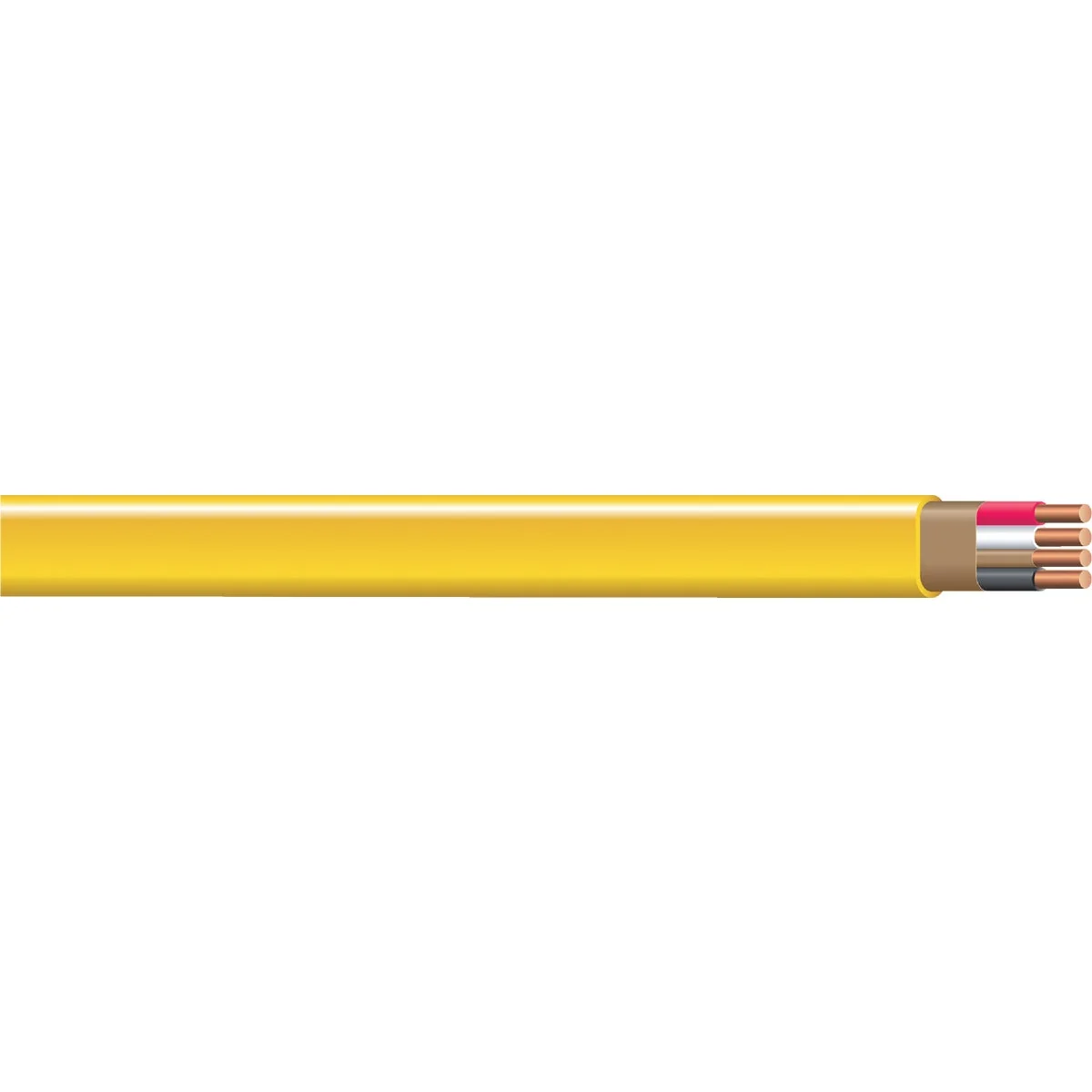Genuine Romex 100 Ft. 12-3 Solid Yellow NMW G Electrical Wire First-Class