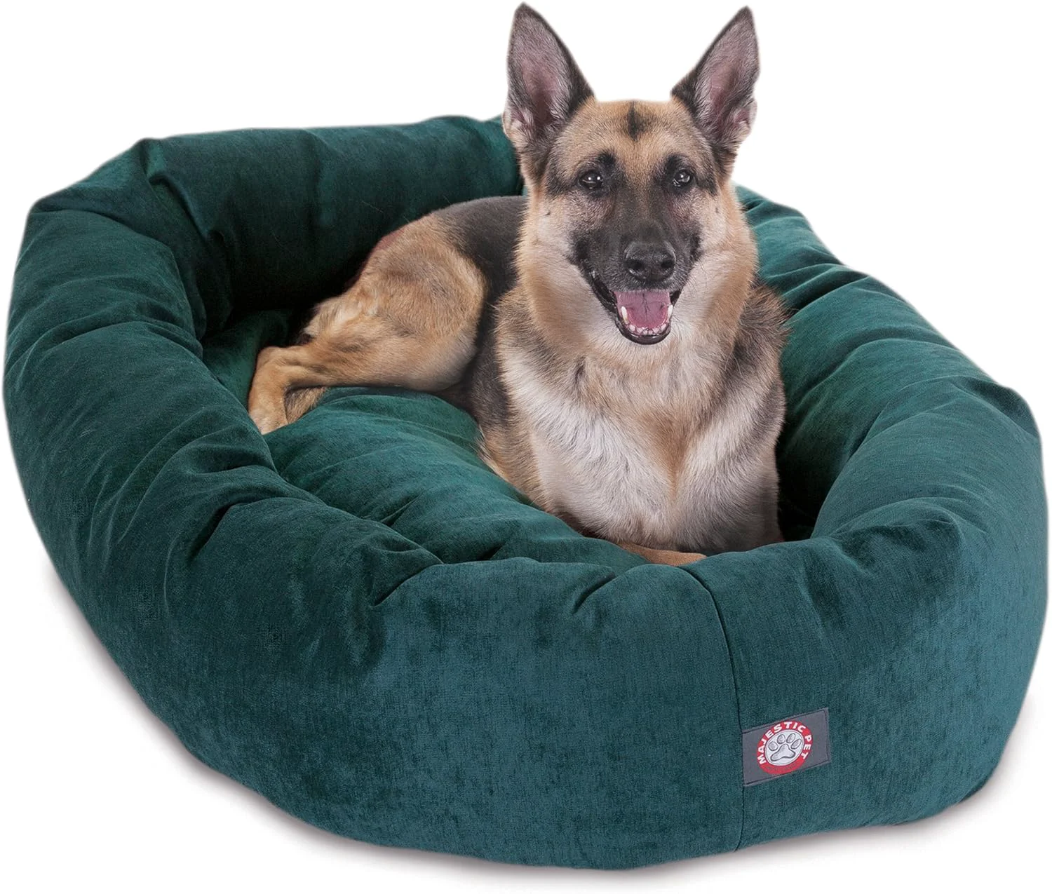 Professional Majestic Pet Villa 52 Inch Shredded Memory Foam Dog Bed for X-Large Sized Dogs 52x35x11 Inch–Orthopedic Dog Bed with Removable Washable Cover-Washable X-Large Pet Bed with Head Support-Marine Classic
