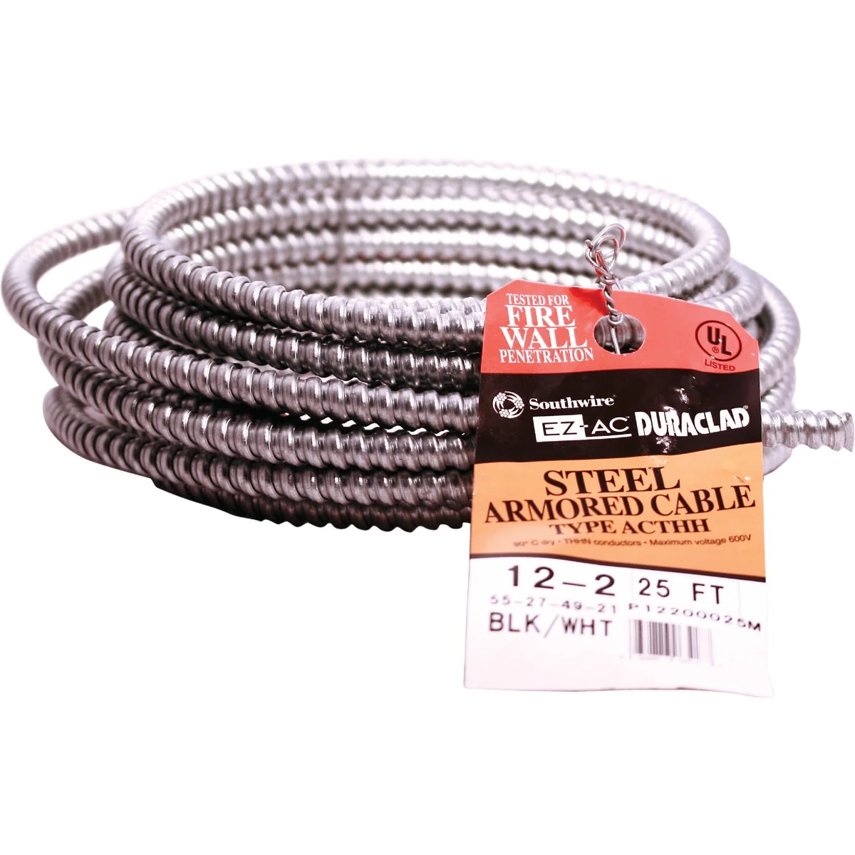 Responsible Southwire 25 Ft. 12 2 AC Armored Cable Electrical Wire Superior