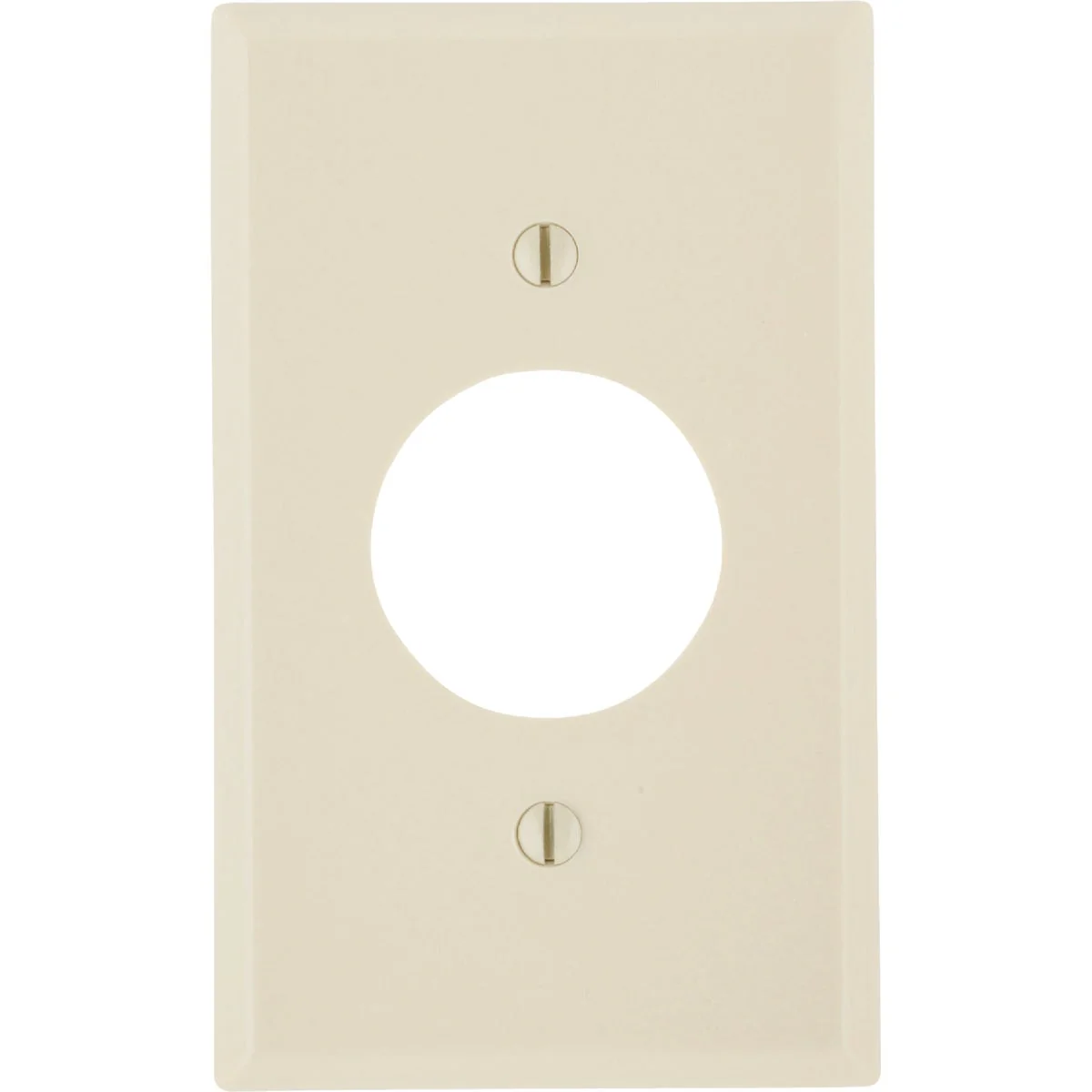 Dependable Leviton 1-Gang Smooth Plastic Single Outlet Wall Plate Ivory Casual