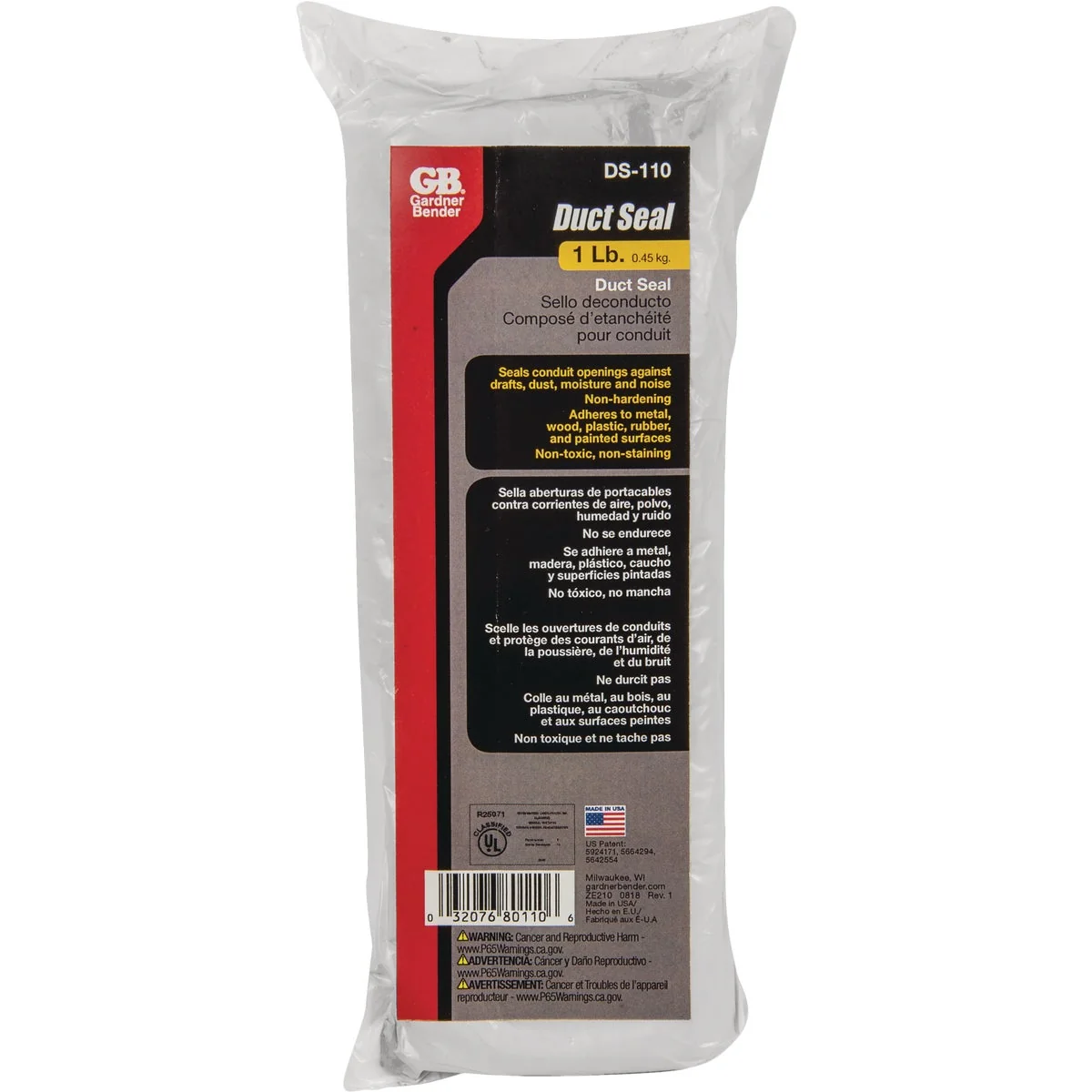 Functional Gardner Bender 1 Lb. Electrical Duct Seal Gray Artisan