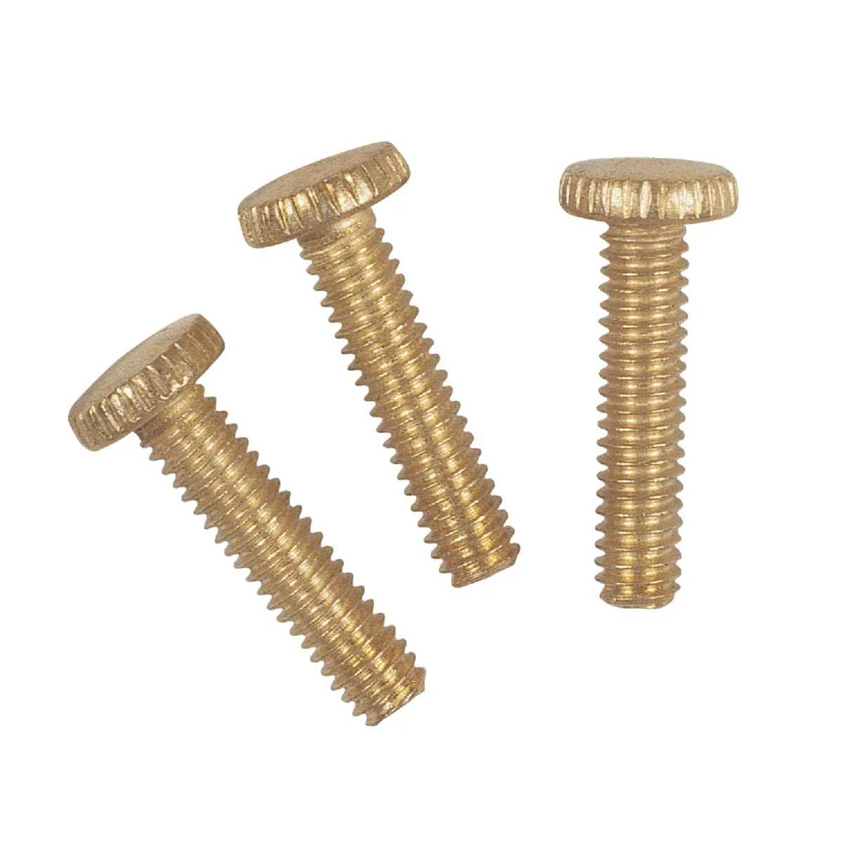 Sophisticated Westinghouse 3 4 In. Brass-Plated Knurled Head Fixture Screws 3-Pack Pure