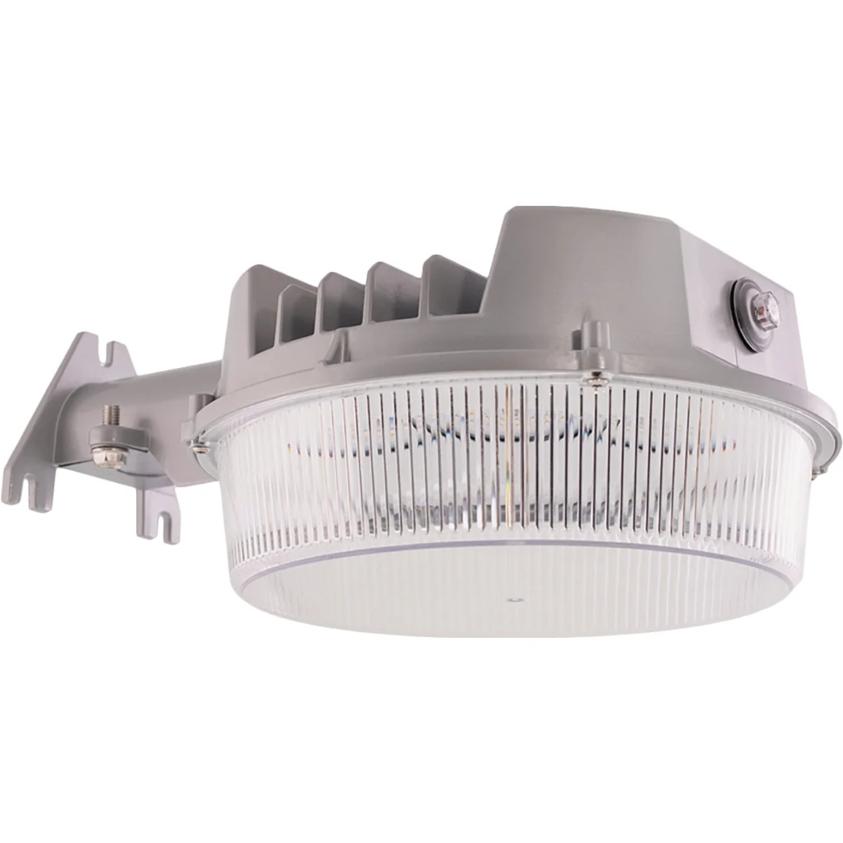 Specialty Halo Gray Dusk To Dawn LED Outdoor Area Light Fixture 2000 Lm. Consistent
