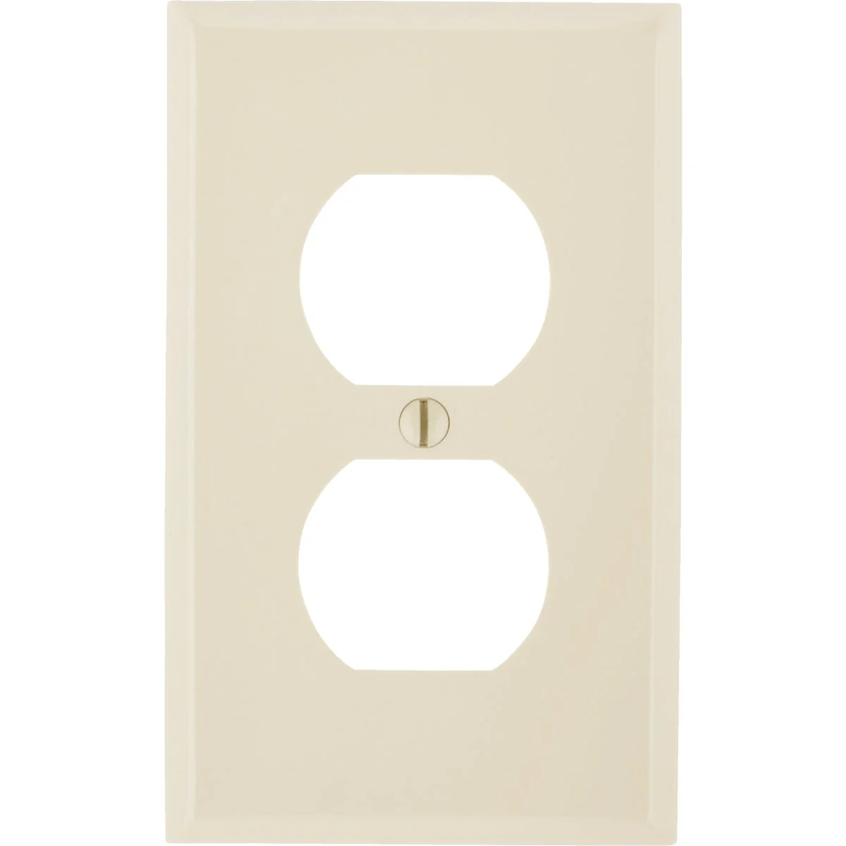 High-Grade Leviton Commercial Grade 1-Gang Thermoplastic Outlet Wall Plate Ivory High-Quality