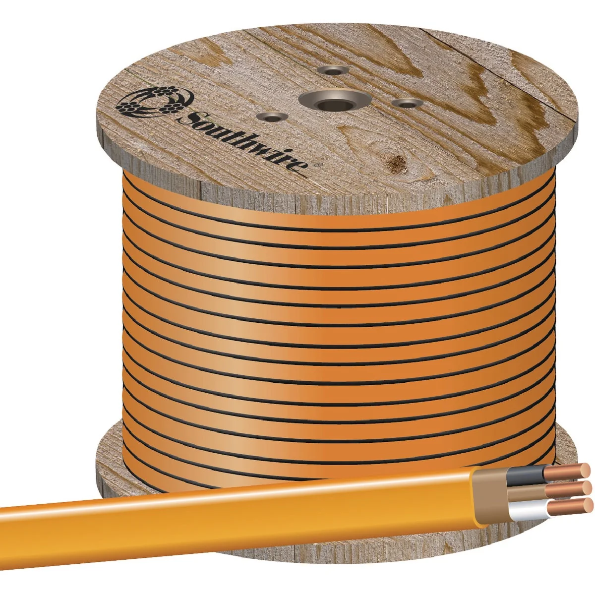 First-Class Romex 1000 Ft. 10-2 Solid Orange NMW G Electrical Wire Prestigious