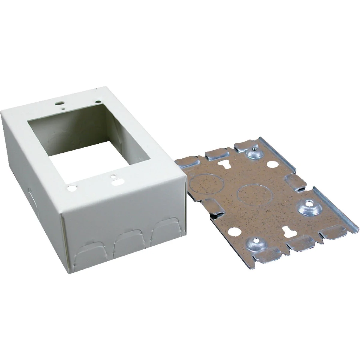 Excellent Wiremold Ivory Steel 1-3 4 In. Outlet Box Artisan