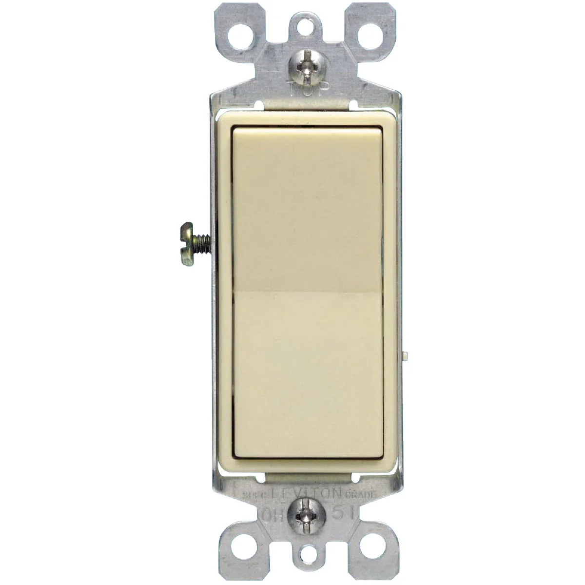 Official Leviton Residential 15A Ivory Grounded 4-Way Switch Safe