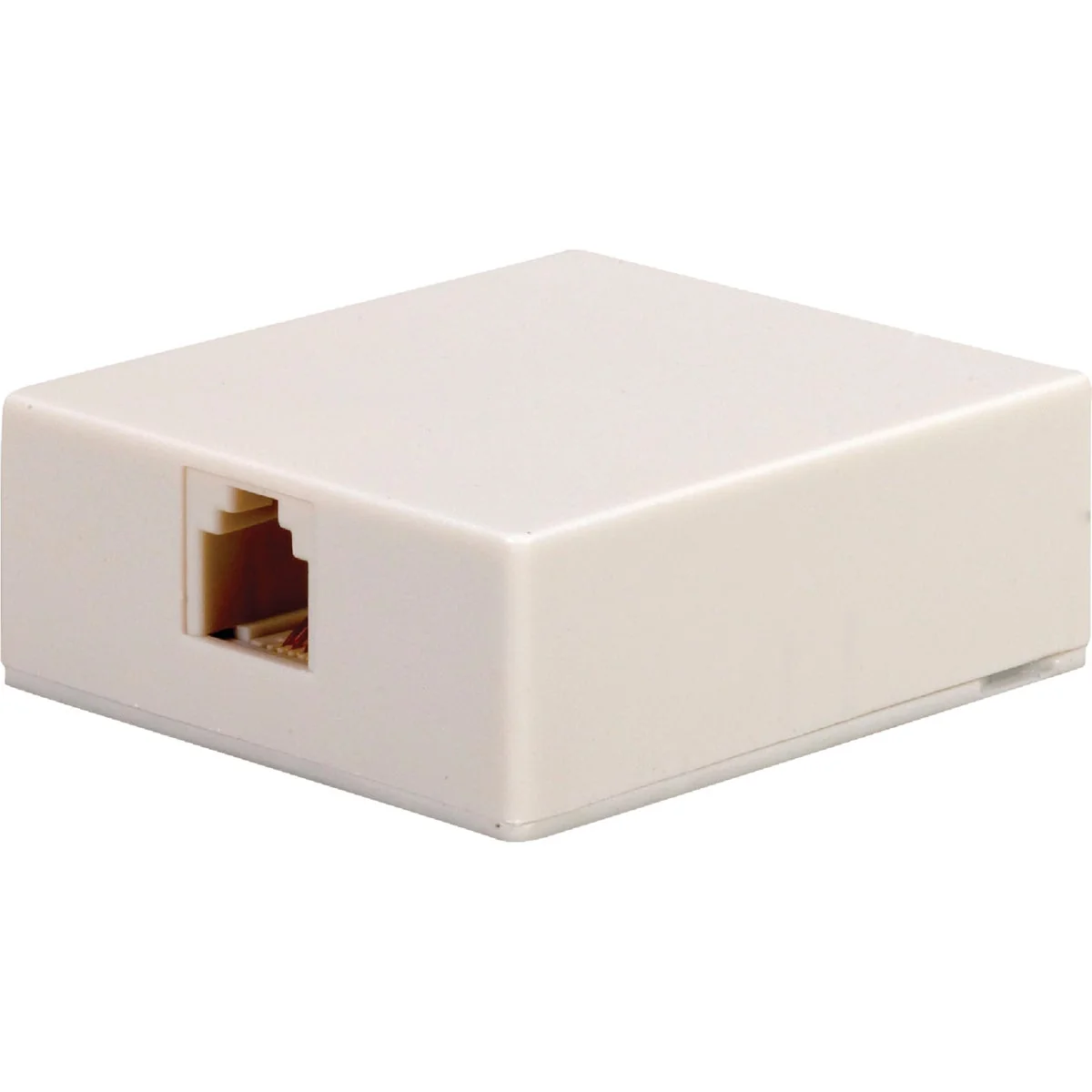 Natural RCA White Surface Mount Telephone Jack Exclusive