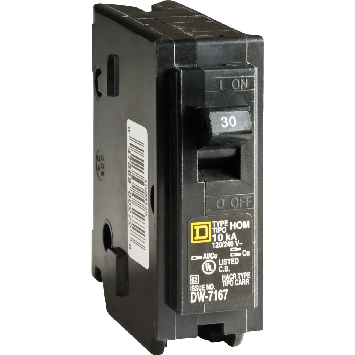 Official Square D Homeline 30A Single-Pole Standard Trip Circuit Breaker Powerful