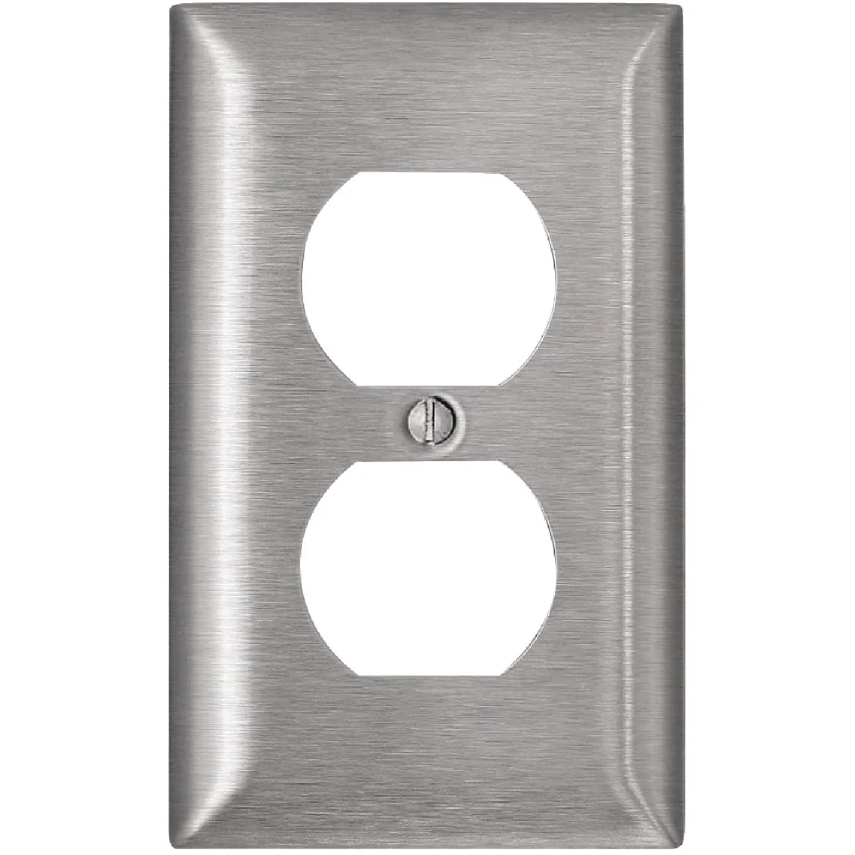 Innovative Leviton C-Series 1-Gang Stainless Steel Outlet Wall Plate Optimized