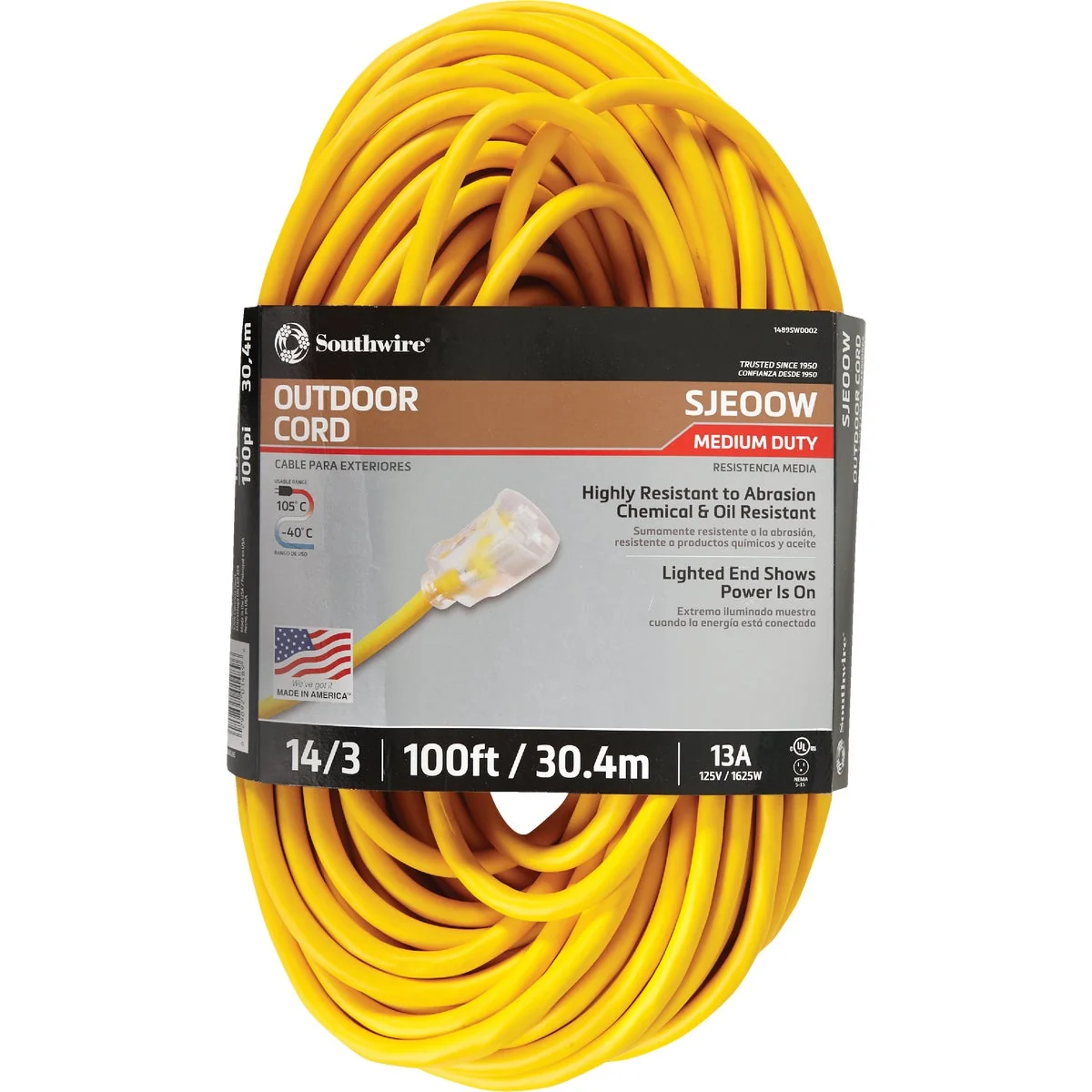 Prestigious Coleman Cable 100 Ft. 14 3 Cold Weather Extension Cord Modern