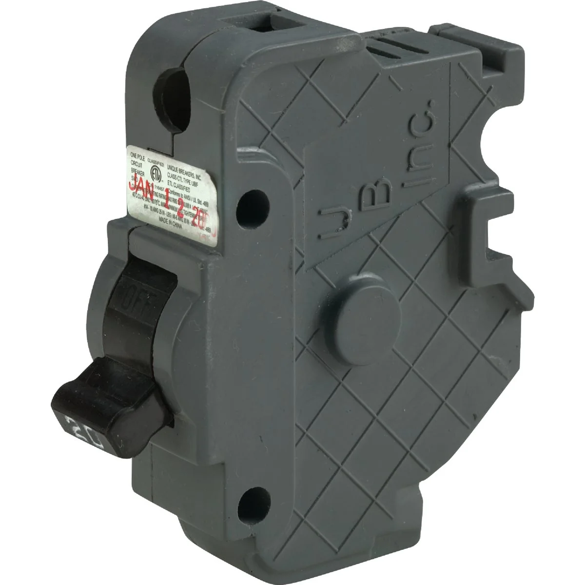 Functional Connecticut Electric 20A Single-Pole Standard Trip Packaged Circuit Breaker For Federal Pacific Versatile