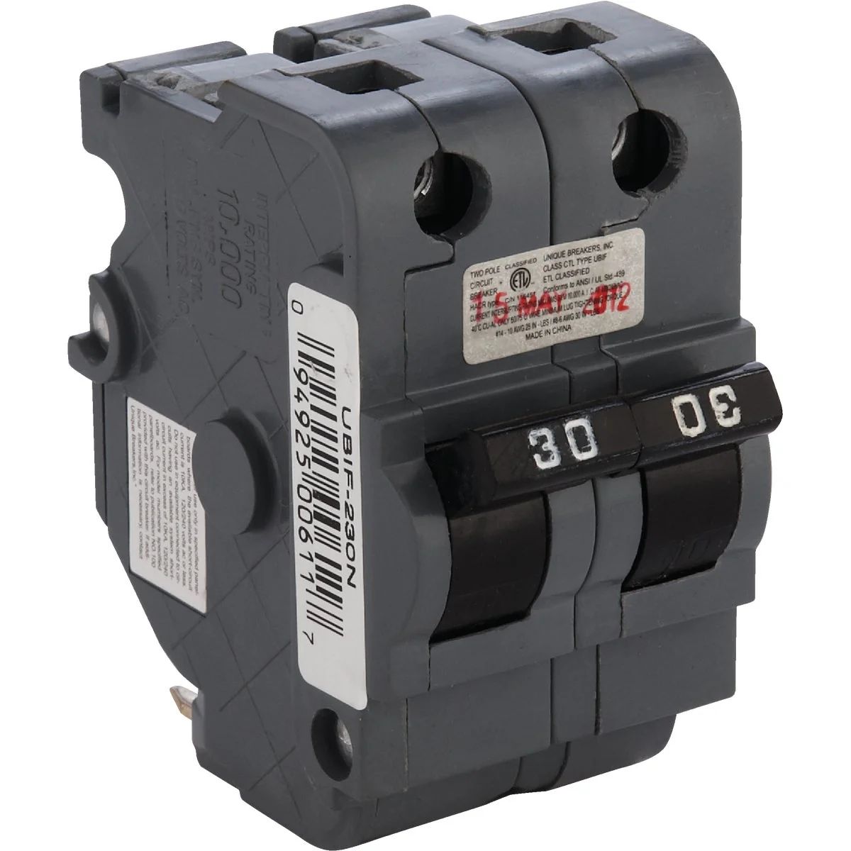 Exclusive Connecticut Electric 30A Double-Pole Standard Trip Packaged Circuit Breaker For Federal Pacific Refined