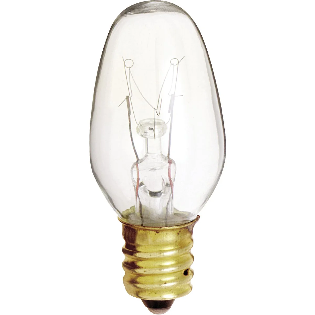 Healthy Satco 4W Clear Candelabra Base C7 Incandescent Night Light Bulb 2-Pack Exclusive