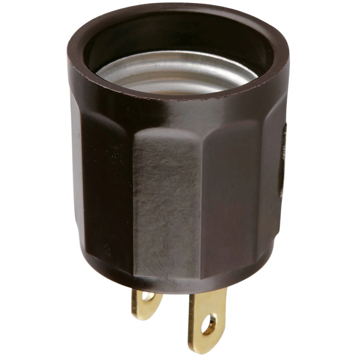 Healthy Leviton 600W 125V Brown Outlet to Light Socket Adapter Original Design