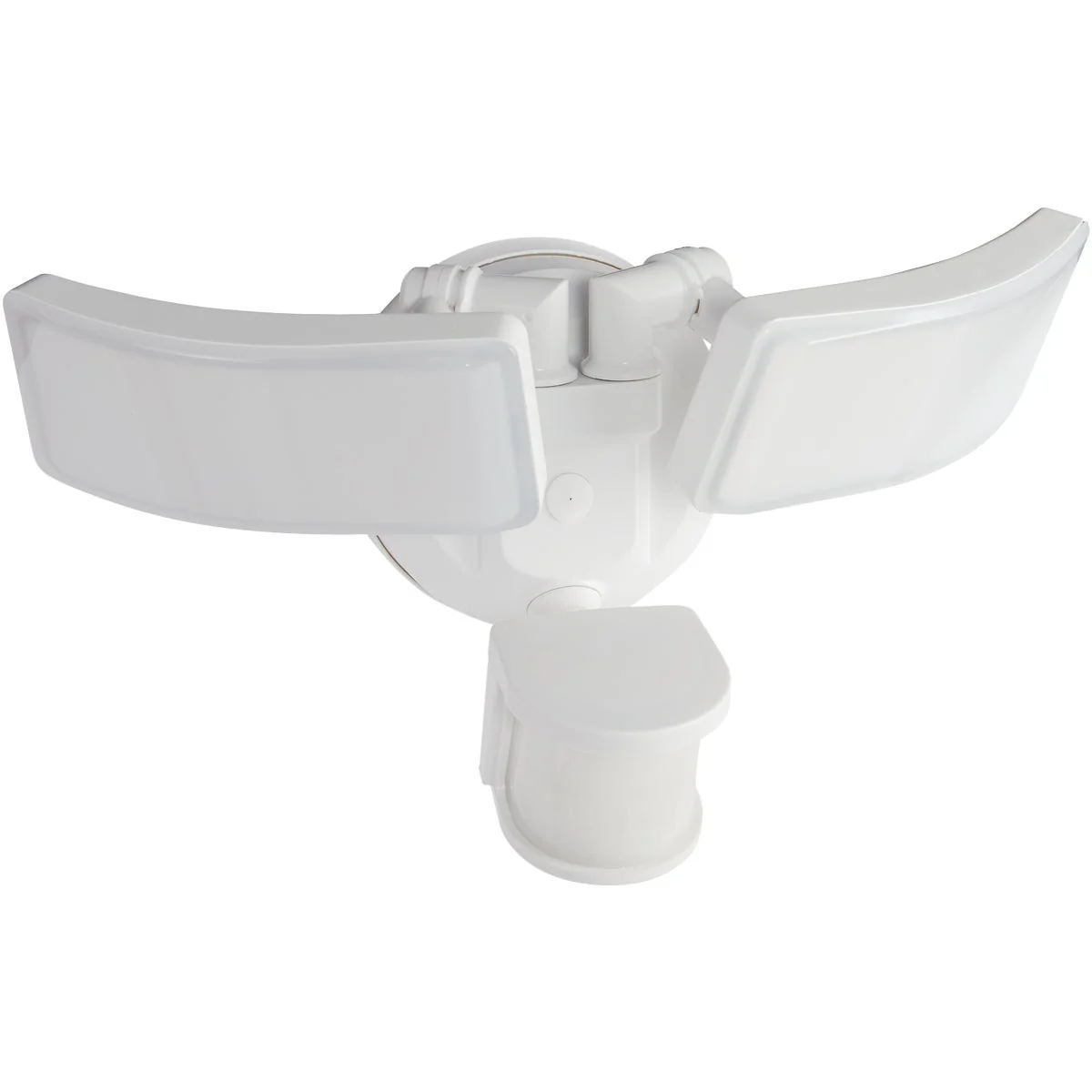 Fine White Motion Sensing Twin Swivel Head LED Floodlight Fixture Flexible