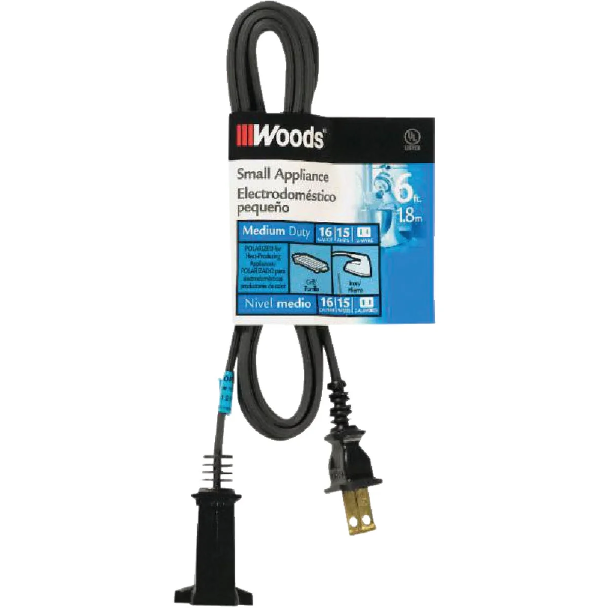 First-Class Woods 6 Ft. 16 2 15A Heater Appliance Cord Fine