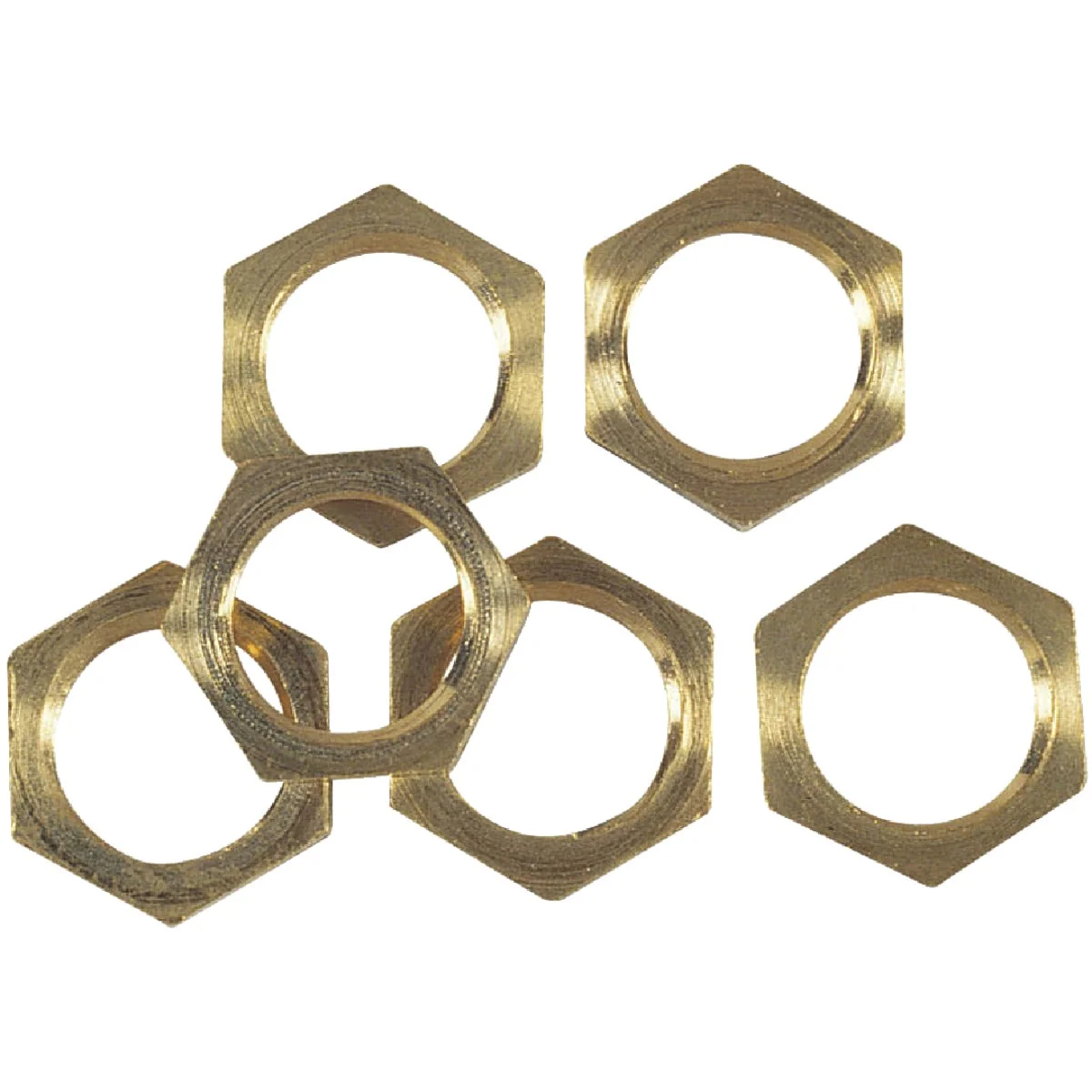 High-Performance Westinghouse Brass Tapped 1 8 In. IP Lamp Fixture Lock Nut 6-Piece Flexible