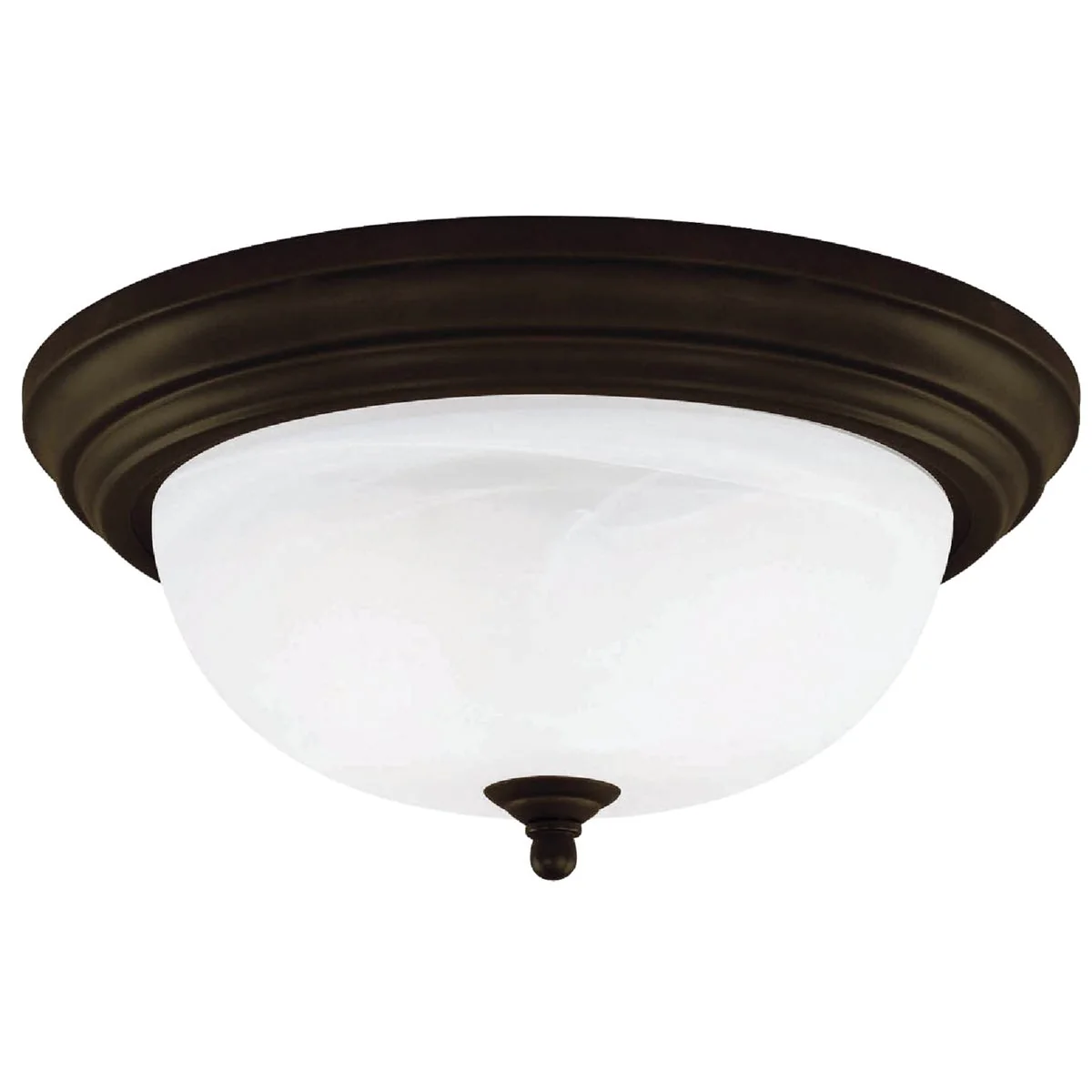 Exceptional Home Impressions 11 In. Oil Rubbed Bronze Incandescent Flush Mount Ceiling Light Fixture Verified