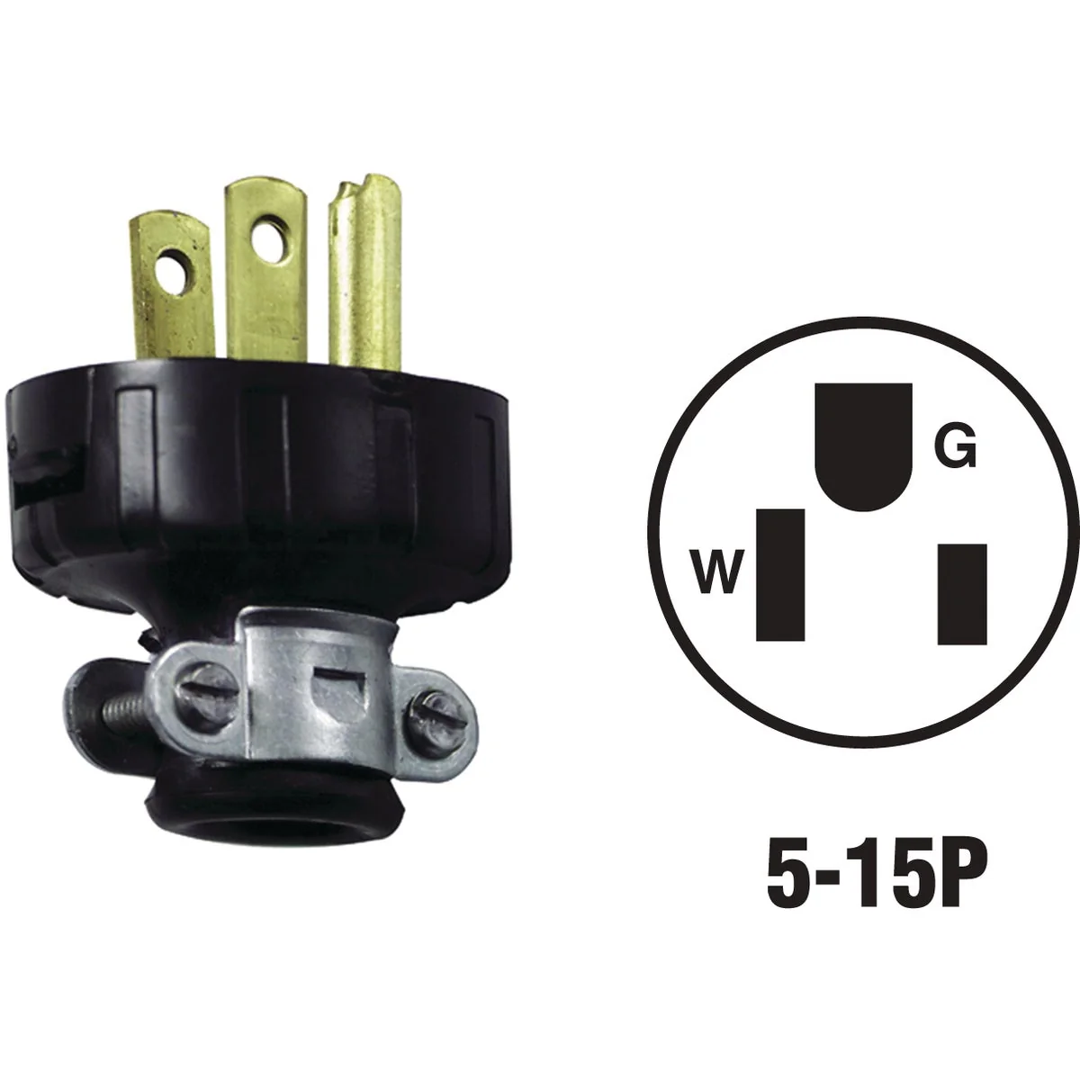 Consistent Leviton 15A 125V 3-Wire 2-Pole Heavy-Duty Cord Plug Fine