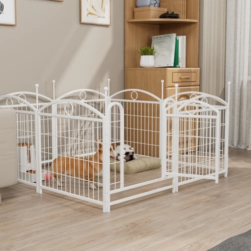 Effective Dog Playpen Indoor 24 Inch 8 Panel Metal Dog Playpen Superior