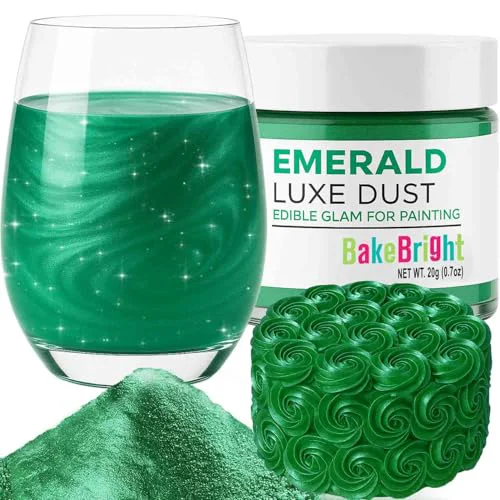 Comfortable Dark Green Luster Dust Edible 20g Specialty