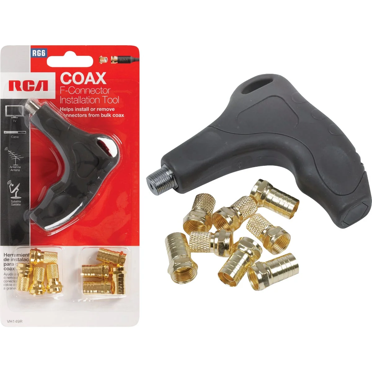 Traditional RCA 7.8 In. Plastic F-Connector Installation Tool Practical