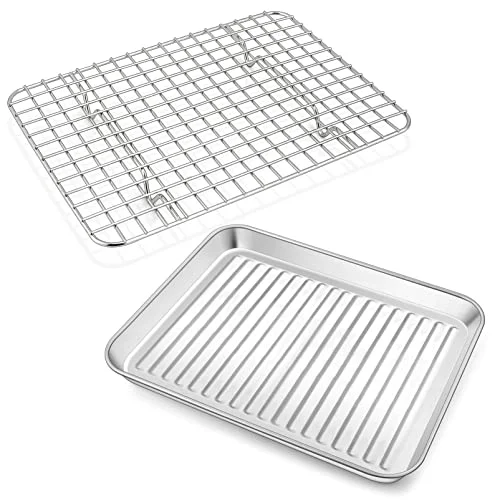 Contemporary Baking Pan with Wire Rack Secure