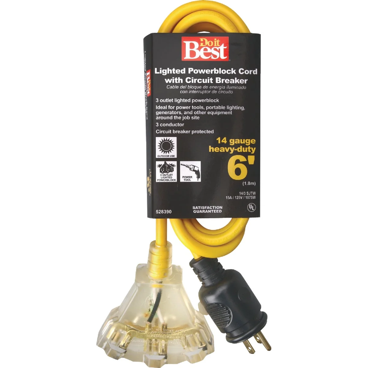 Breathable Do it 6 Ft. 14 3 Circuit Breaker Protected Extension Cord Verified